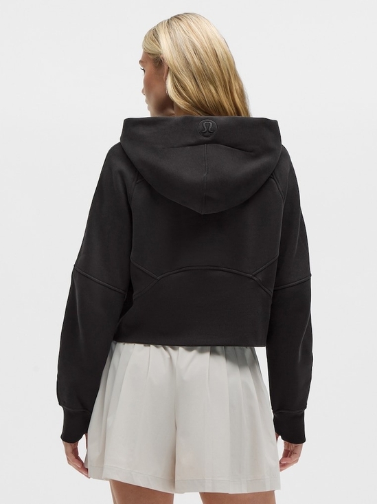 lululemon athletica Tops - lululemon athletica Scuba Oversized 1/2 Zip Black Cropped Hooded Sweatshirt